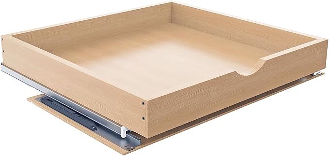Pull Out Drawers for Cabinet 21.5" W x 23" D x 4.5" H Wood Slide Out Organizer and Storage Kitchen Cabinet Drawers Slide Out Shelves Pull Out Shelves in Kitchen Pantry Bathroom with Soft Close