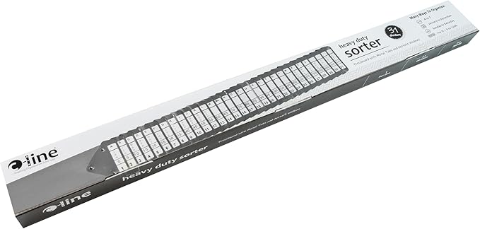C-Line Heavy-Duty Indexed Sorter, 31 Dividers, Alpha/Numeric/Month/Date/Day Index, Letter Size, Blue Frame