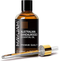 MAYJAM Australian Sandalwood Essential Oils 3.38 FL.OZ Pure Australian Sandalwood Oil for Massage Skin Care Hair Care Diffuser Candle and Soap Making - 100ml