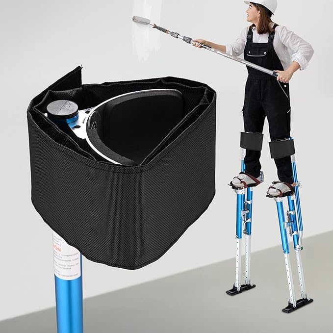 Yescom Drywall Stilts 24" - 40" Adjustable Aluminum Painting Tool with Extra Pair of Upgraded Stilt Straps Padded Leg Bands for Secure Fit & All-day Comfort