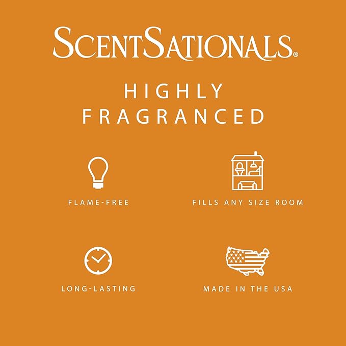 Scentsationals Wax Melts, Wax Cubes Strong Scent - Golden Apple - Long Lasting Scented Melts for Warmer, 10oz (24-Cubes)