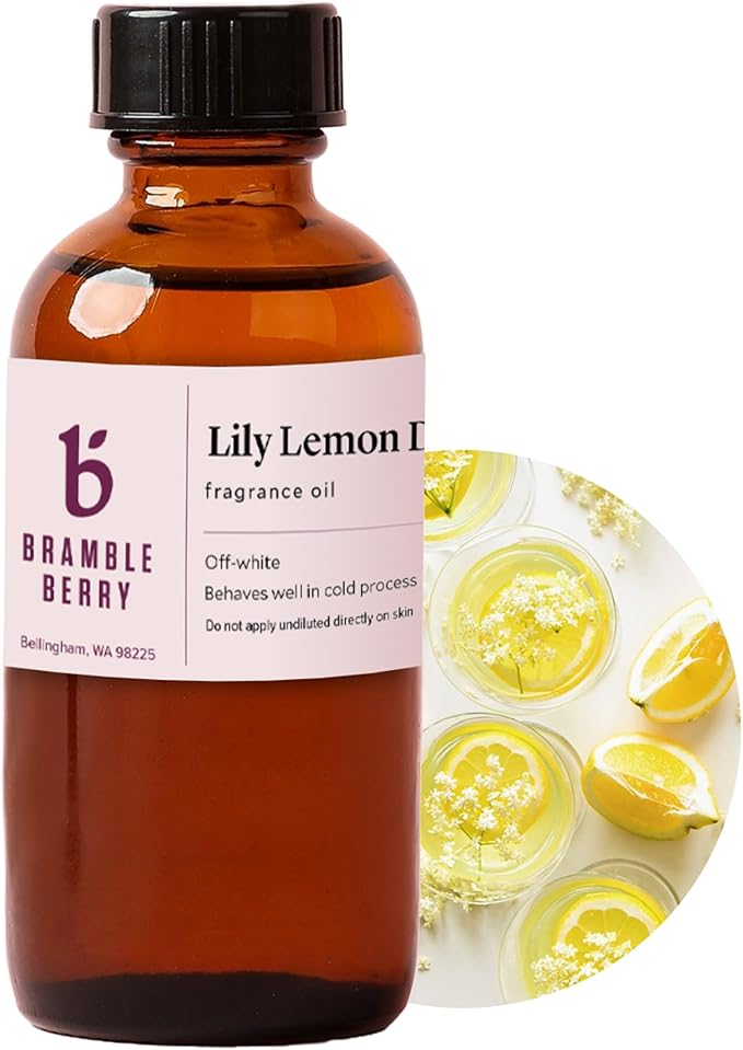 Bramble Berry Lily Lemon Drop Sweet Floral & Tart Scent for Soap Making, Candles, Lotion, Bath Bombs & Perfume | Skin Safe, Vegan, Paraben & Phthalate Free, DIY Craft Essential
