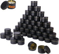 72 Pack 4 oz Black Metal Candle Tins with Lids, Round Bulk Metal Candle Jar, Matte Finish, Round 4 oz Candle Tins for DIY Candle Making and Storage