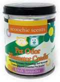 All Natural Soy Wax Pet Odor Eliminator Candle - Non Toxic Long Lasting (100 Hours Burn Time) Freshly Scented Pet House Candle - Safe Tin Jar - Made in USA - 13 Ounces (Fresh Lavender)