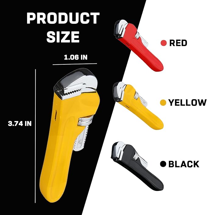 Creative Novelty Tool Shape Torch Lighter，Windproof Design Adjustable Refill Butane Lighter for Camping Grill Candles Birthday(Without Butane Gas) (07#)