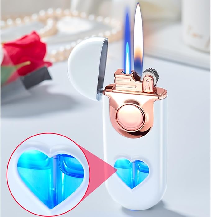 Windproof Lighter Exquisite Design Ideal for Gift Packaging.Refillable Butane Candle Lighter (Gas not Included