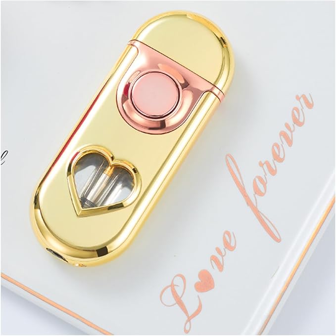 Windproof Lighter Exquisite Design Ideal for Gift Packaging.Refillable Butane Candle Lighter (Gas not Included