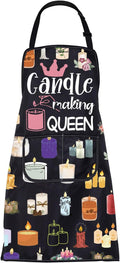 FUSTMW Candle Making Apron Candle Making Queen Gifts for Candle Makers DIY Kitchen Baking Chef Grill Apron with Pockets