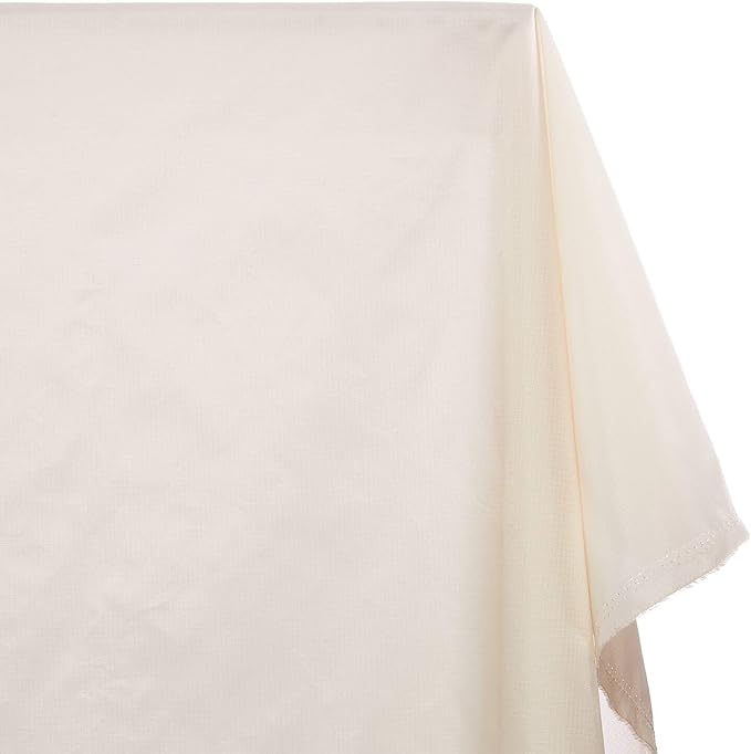 Ottertex Nylon Ripstop Fabric PU Coated 70 Denier 1.9oz 62/63" Wide Waterproof Tent Water Repellent Dustproof Airtight Inflatable Flag Tarp Cover Excellent Fabric for Kites (1 Yard, Off White)