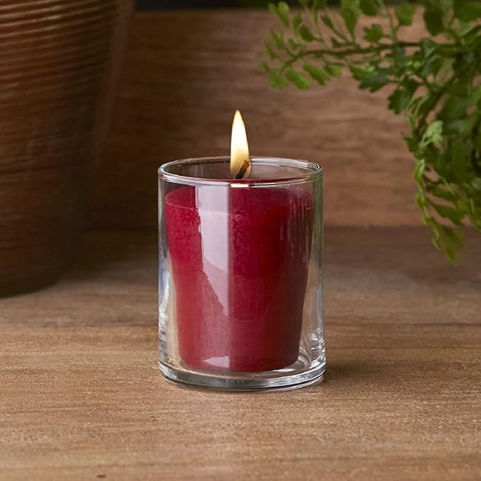 Root Candles Fall Scented Votive Candles Beeswax Blend Premium Handcrafted 20-Hour Votives, 18-Count, Spiced Orchard