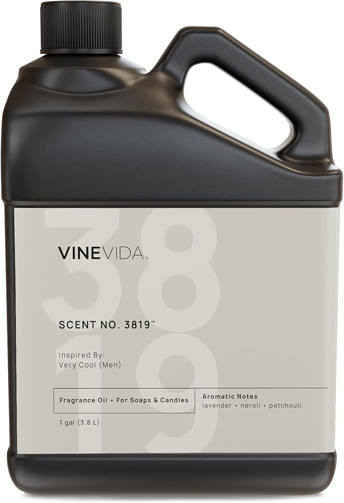 VINEVIDA [128 Oz] Scent No. 3819 Inspired by Very Cool (Men); Fragrance Oil for Candle Making and Soap Making - Premium Candle Scents for Soy Candles