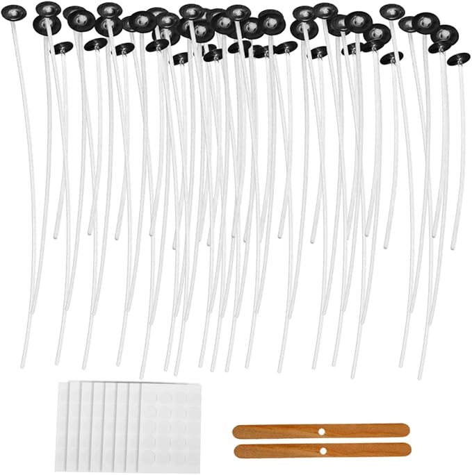 STOBOK 1set Candle Making Kit Wick Holders Candle Wicks and Craft Tools for Home Parties Birthdays and Creative Projects