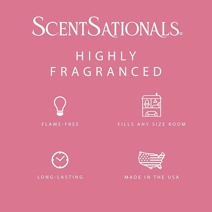 Scentsationals Wax Melts, Wax Cubes Strong Scent - Flower Garden Collection Plumeria Waters - Long Lasting Scented Wax Melts for Warmer, 10oz (24-Cubes)