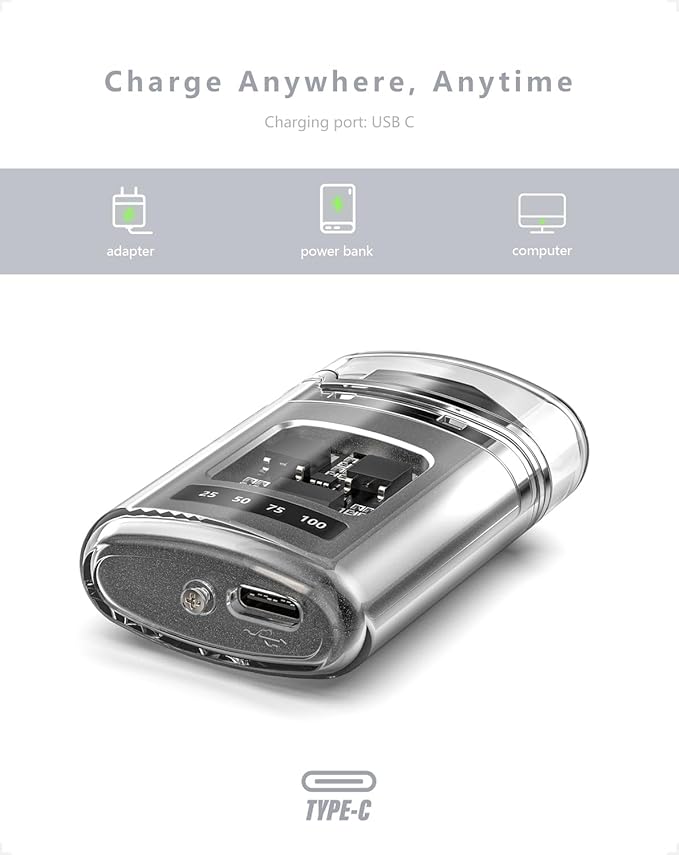 VVAY Electric Arc Lighter Rechargeable USB-C - Windproof & Flameless
