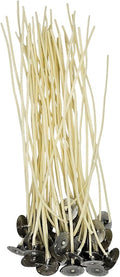 50 Pack – Jess Mae LX Candle Wicks, 8 Inch, Professional Grade – Primed Custom Assemblies with Beeswax Primer and Sustainer Tabs – DIY Candle Making Supplies (LX - 16)