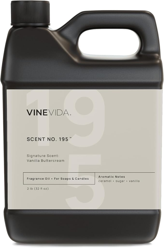 VINEVIDA [32 oz] Scent Vanilla Buttercream; Fragrance Oil for Candle Making and Soap Making - Winter & Holiday Oils