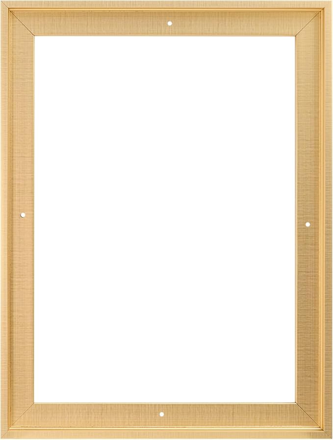 Pixy Canvas Floater Frame 30x48 for 3/4 (0.75) inch Deep Canvas Paintings/Canvas Prints/Wood Canvas Panels/Wall Art/Wall Decor/Home Decor/Artwork (Brass Gold, 30 x 48 inch, Portrait)