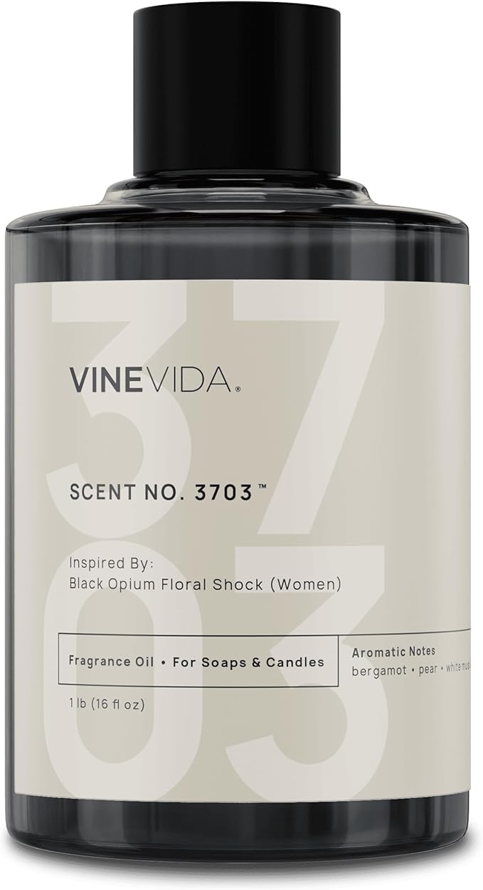 VINEVIDA [16 Oz] Inspired by: Black Opium Floral Shock (Women); Fragrance Oil for Candle Making and Soap Making - Premium Candle Scents for Soy Candles