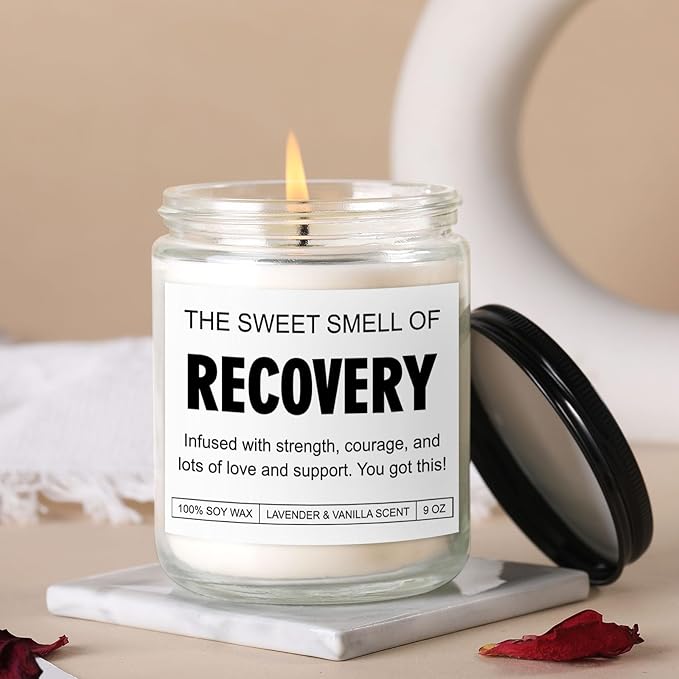 Candle, Get Well Gifts for Women After Surgery, Funny Get Well Soon, Feel Better, You Got This, Cancer Comfort, Hysterectomy Recovery, Back, Heart & Knee Surgery Recovery Gifts for Women, Men