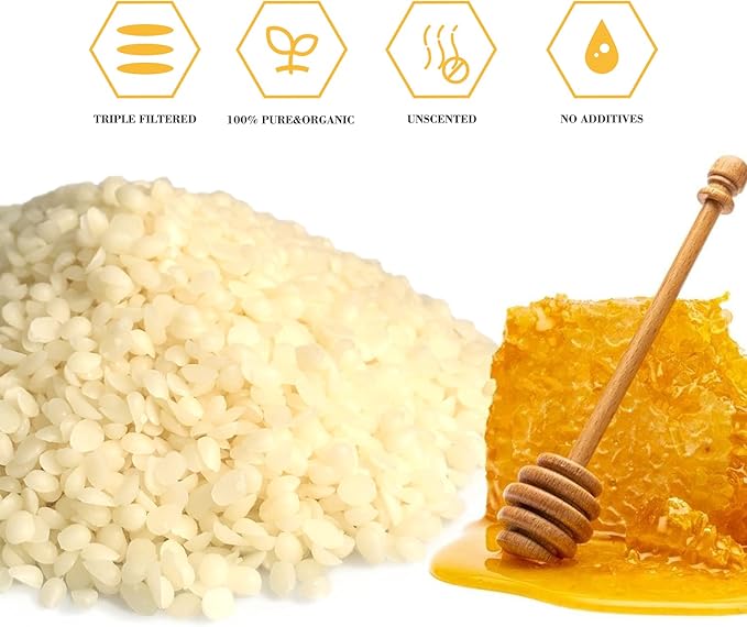 TRINIDa White Beeswax Pellets 5LB(80 oz), Organic Bees Wax Pellets for DIY Candles, Beeswax for Candle Making, Skin, Body, Face, and Hair Care, Lotions, DIY Creams, Lip Balm and Soap Making