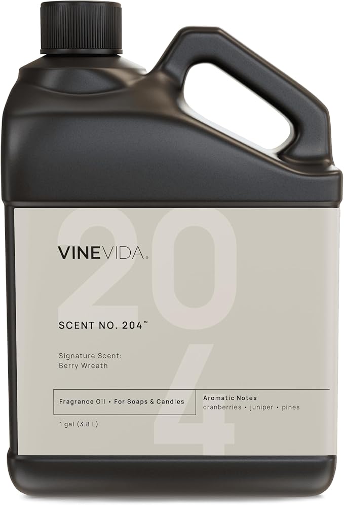 VINEVIDA [128 oz] Scent Berry Wreath; Fragrance Oil for Candle Making and Soap Making - Winter & Holiday Oils