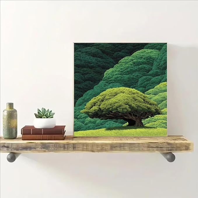 Diamond Art Kits for Adults Tree Diamond Painting Kit Plant, DIY Crafts for Adults 5D Full Square Drill Gem Art Rhinestone Embroidery Painting Kit for Wall Decor, Birthday Girl 23.6x23.6 Inch I-5669