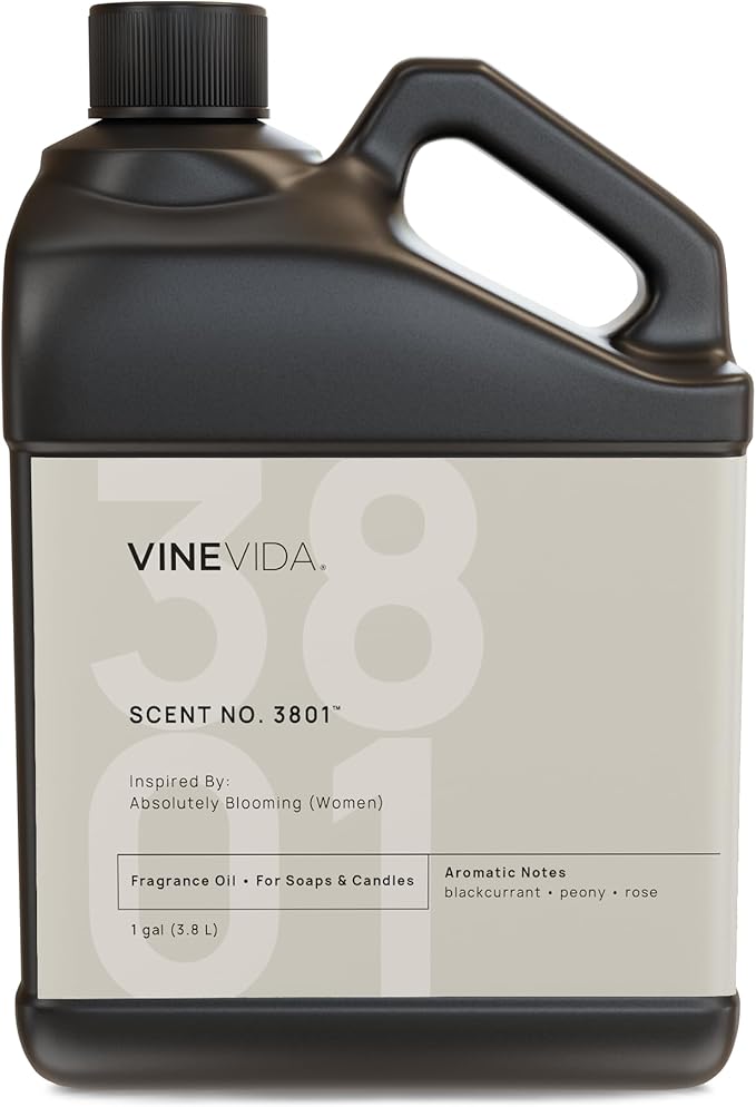 VINEVIDA [128 Oz] Scent No. 3801 Inspired by Absolutely Blooming (Women); Fragrance Oil for Candle Making and Soap Making - Premium Candle Scents for Soy Candles