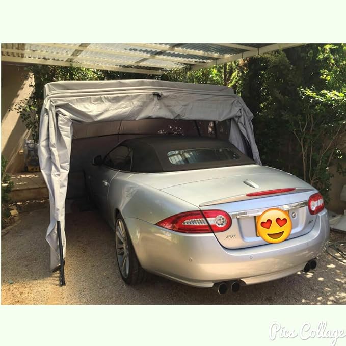Ikuby Medium Carport,Car Shelter, Car Canopy,Car Garage,Car shed,Car House,Car Park,Foldable,Retractable, Lockable, Durable Shelter