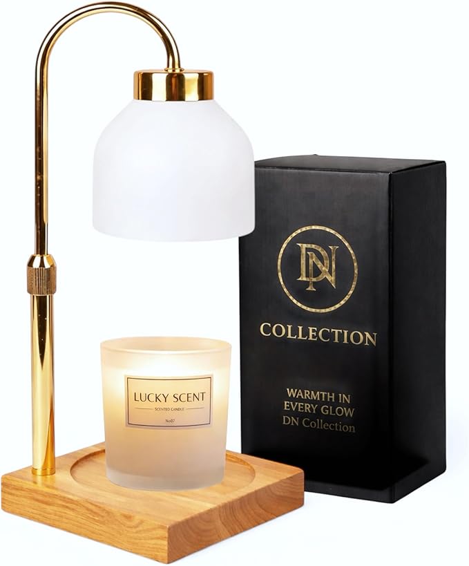 Candle Warmer Lamp with Timer and Dimmer, Adjustable Height Electric Candle Warmer for Jar Candles, Flameless Wax Melt Warmer Lamp, Housewarming Gift Home Decor for Women – DN Collection