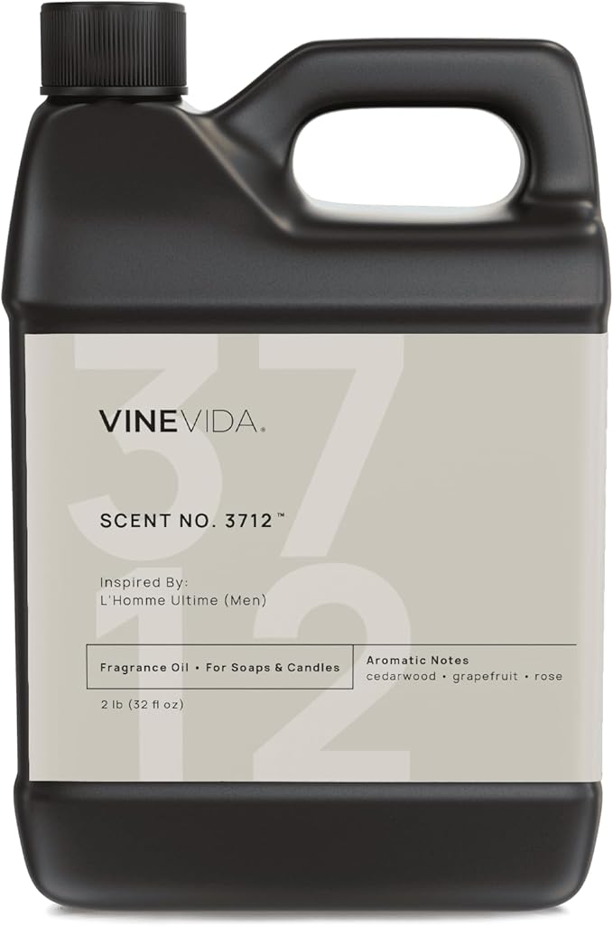 VINEVIDA [32 Oz] Inspired by: L'Homme Ultime (Men); Fragrance Oil for Candle Making and Soap Making - Premium Candle Scents for Soy Candles
