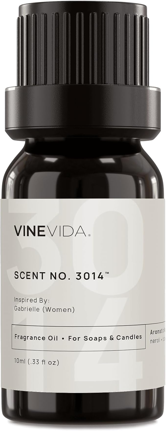 VINEVIDA Scent NO. 3014 Fragrance Oil - 10mL - Inspired by: Gabrielle (Women); Candle Fragrance Oil for Soy Candles - Soap Making Scents