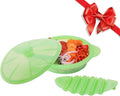 Microwave Steamer Cooker Collapsible Bowl-Silicone Steamer Cookware with Handle Lid for Vegetables Fish Prep Meal Food with Removable Rack BPA Free, Easy to Store, Freezer & Dishwasher Safe, Large