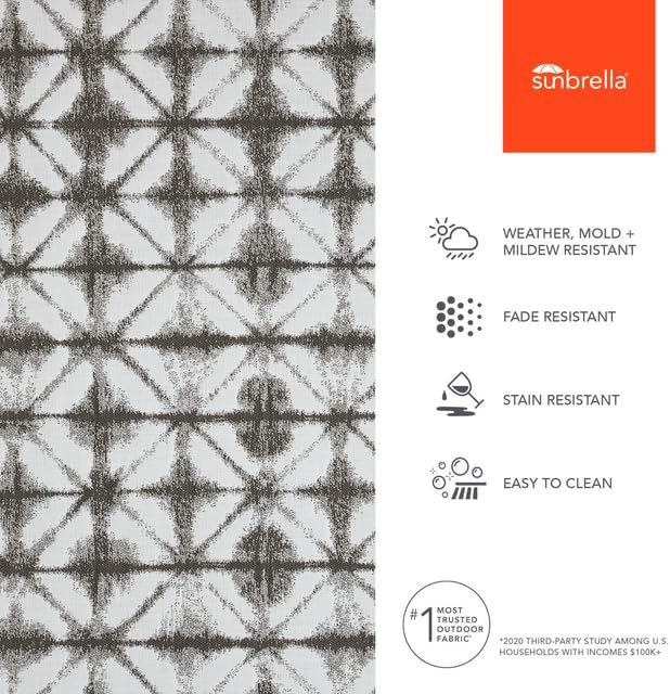 Sunbrella Outdoor Fabric by The Yard | Midori Stone | Official Sunbrella Seller | Indoor or Outdoor Upholstery Fabric for Chairs, Cushions, Drapery, Pillows, Furniture