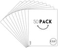 Golden State Art, Pack of 50, 8x10 Inch White Backing Boards