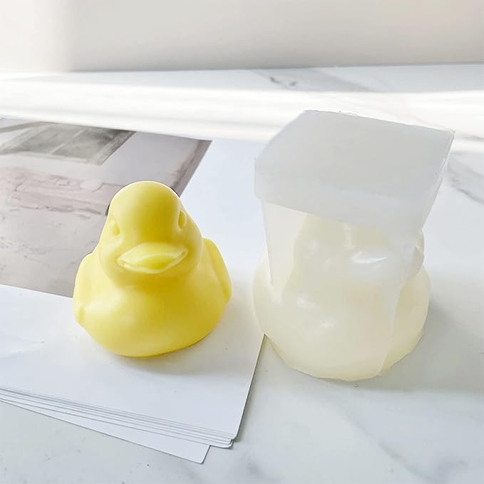 ZAKVOOR 3D Duck Candle Silicone Molds Animal Resin Casting Mould for DIY Candle Making Polymer Clay Craft Plaster Home Decoration