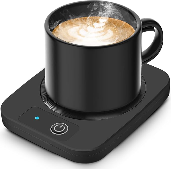 Candle Warmer & Coffee Mug Warmer, Electric Coffee Warmer with Aluminum Metal Panel, 131℉ Beverages Coffee Warmer for Heating Candle, Coffee, Milk, Tea, Cocoa, for Coffee Lovers