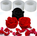 3 PCS Rose Silicone Molds Soap 3D Flower Mold Candle Mold Clay Resin Molds for DIY Handmade Soaps, Candle Gifts, Resin Crafts, Ice Cubes, Chocolate and Home Decorations