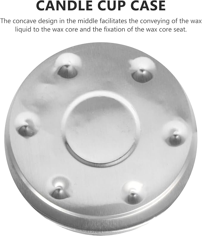 EXCEART Aluminum Candle Cup Case 1.37 Inch Tea Light Holder Lightweight Metal Shell for DIY Scented Candle Making Craft Storage and Candy Container
