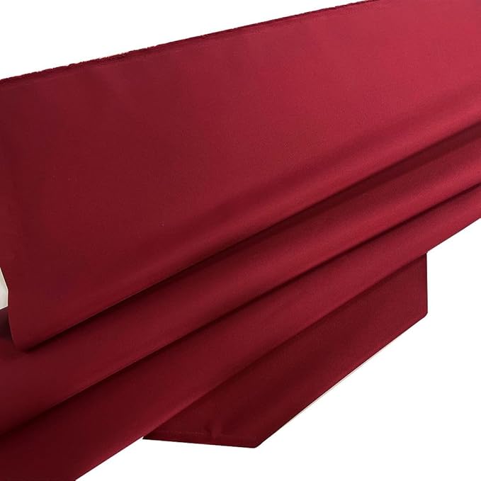 Mybecca Waterproof Canvas Marine Fabric 600 Denier Indoor/Outdoor PU Backing UV Protector Burgundy 5 Yards