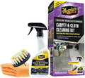 Meguiar's Carpet & Cloth Kit,This Car Care Kit includes a Premium Fabric & Carpet Cleaner and Accessories,A Plush Microfiber Towel and 4” Drill Brush Attachment to Thoroughly Clean Interiors, Kit