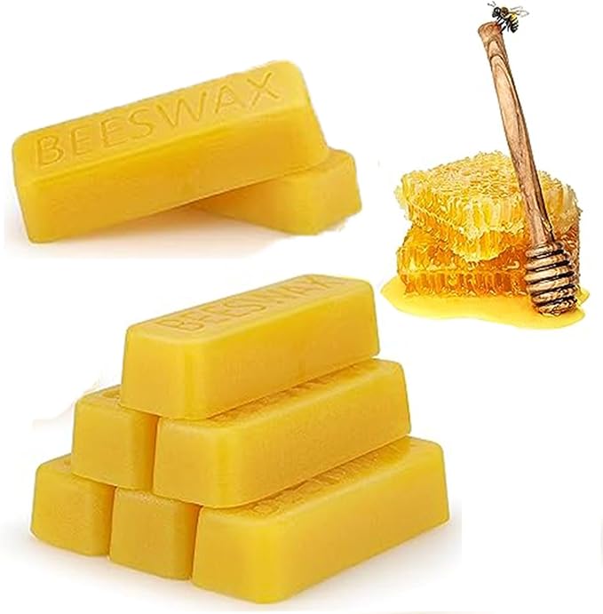 TooGet 36Pcs Yellow Beeswax Bars, Natural Beeswax Block Bees Wax Pure Bar Wax for Candle Making, Skincare, Furniture Polish, DIY Crafts - 40 OZ