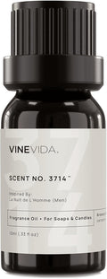 VINEVIDA [0.33 Oz] Inspired by: La Nuit de L'Homme (Men); Fragrance Oil for Candle Making and Soap Making - Premium Candle Scents for Soy Candles