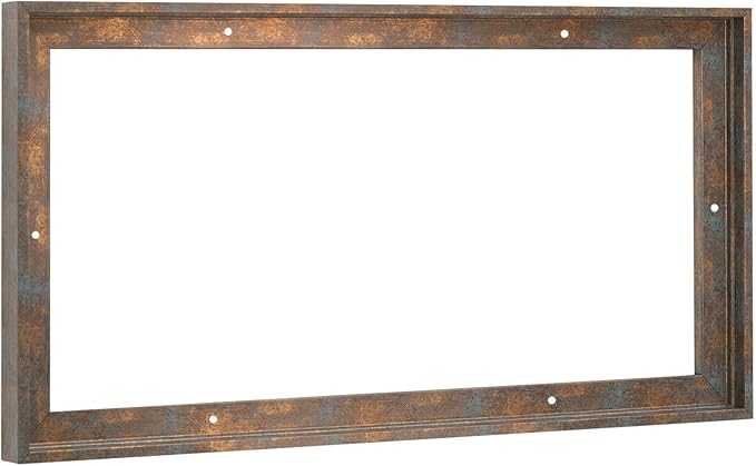 Pixy Canvas Floater Frame 5x10 for 3/4 (0.75) inch Deep Canvas Paintings/Canvas Prints/Wood Canvas Panels/Wall Art/Wall Decor/Home Decor/Artwork (Rusty Blue, 5 x 10 inch, Landscape)