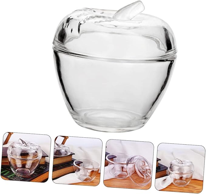1pc Glass -shaped Storage Jar with Lid Versatile Food Storage Container for Snacks Tea and Candy Compact Sealed Canister for Organized Kitchen and Creative Gifting
