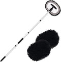 Ordenado 62" Car Wash Brush Kit Mitt Mop Sponge with Long Handle Chenille Microfiber Car Cleaning Brush Kit Supplies Car Washing Mop Kit Car Care Kit of Scratch-Free Replacement Head for Car RV Truck