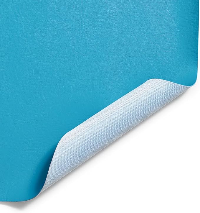 Ottertex Vinyl Fabric Faux Leather Pleather Upholstery 54" Wide by The Yard (1 Yard, Turquoise)