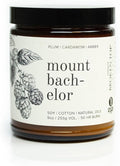 Broken Top Mount Bachelor Pure Soy Candle | 9 oz. | Plum, Cardamom & Amber 50-Hour Burn Time. Natural Cotton Wick, Vegan, No Parabens, No Phthalates
