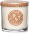 Eco Candle Co. Recycled Candle, Warm Vanilla, 6 oz. - Scents of Rich Vanilla - 100% Soy Wax, No Lead, Kraft Paper Label & Lid, Hand Poured, Phthalate Free, Made from Midwest Grown Soybeans