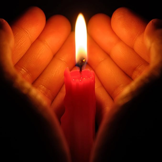 Boao 10 Pieces Low Temperature Candles Wax Low Heat Dripping Candles for Wedding Valentine Gift Decorations Supplies(Red, Black, Purple)