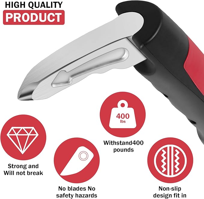 Car Cane Door Handle for Elderly, 2 in 1 Multifunction Vehicle Support Handles, 2Pcs Portable Car Door Assist Handle, Automotive Car Handle Assist for Elderly(red)